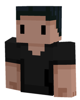 Black skin: bust render