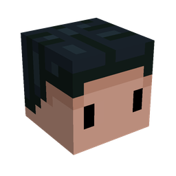 Black skin: head render