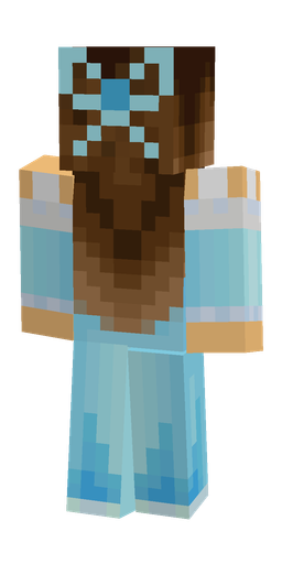 Blue skin: body, back render