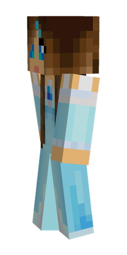 Blue skin: body, left side render