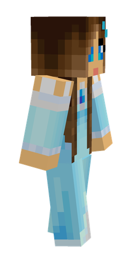 Blue skin: body, right side render