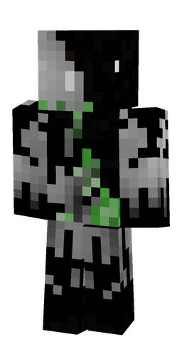 Black skin: body, back render