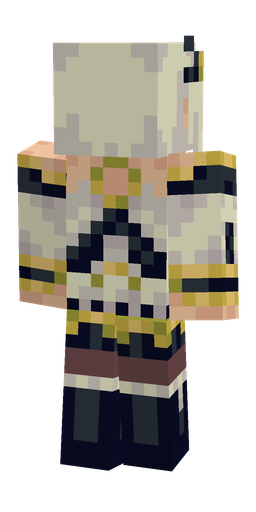 Black skin: body, back render