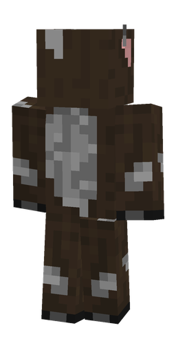 Brown skin: body, back render