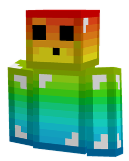 Blue skin: bust render