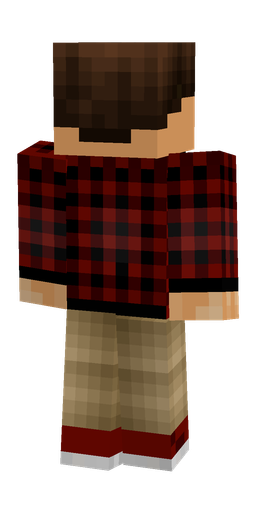 Black skin: body, back render