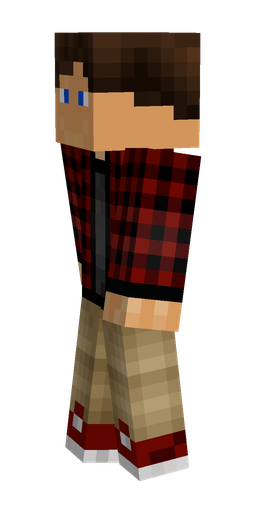 Black skin: body, left side render