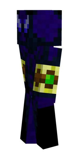 Black skin: body, left side render