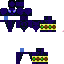 Black skin: raw texture render