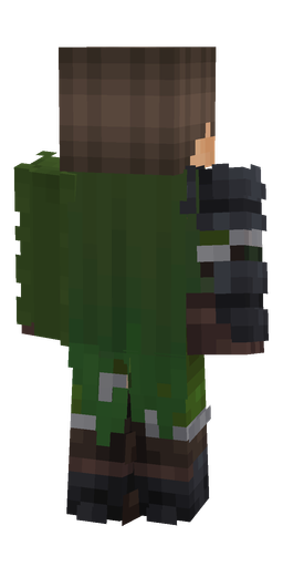 Black skin: body, back render