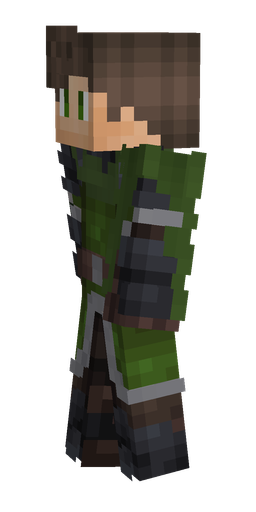 Black skin: body, left side render