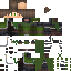 Black skin: raw texture render