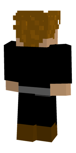 Black skin: body, back render
