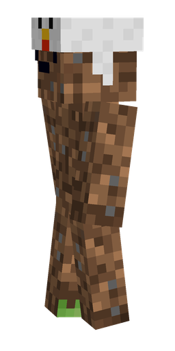 Brown skin: body, left side render