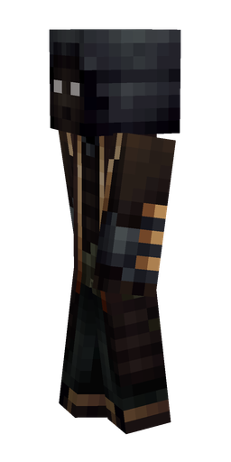 Black skin: body, left side render
