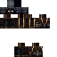 Black skin: raw texture render