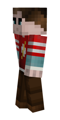 Black skin: body, left side render