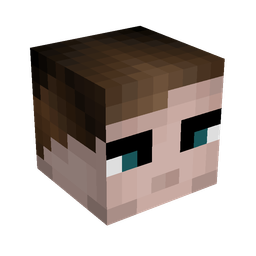 Black skin: head render