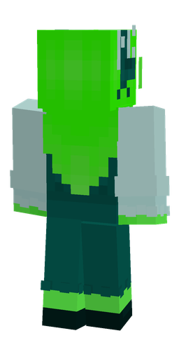 Blue skin: body, back render