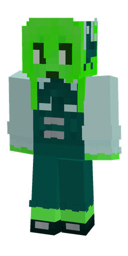 Blue skin: body, front render