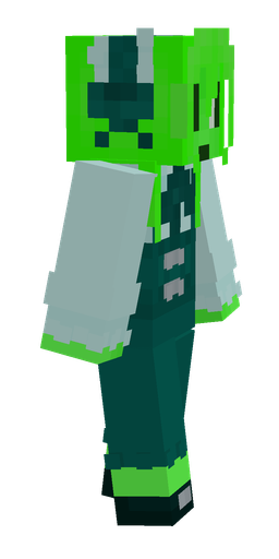 Blue skin: body, right side render