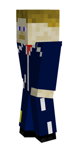 Blue skin: body, left side render