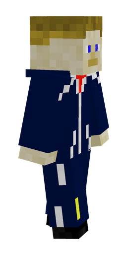 Blue skin: body, right side render