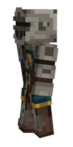 Black skin: body, left side render