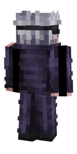 Black skin: body, back render