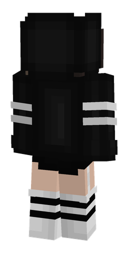 Black skin: body, back render