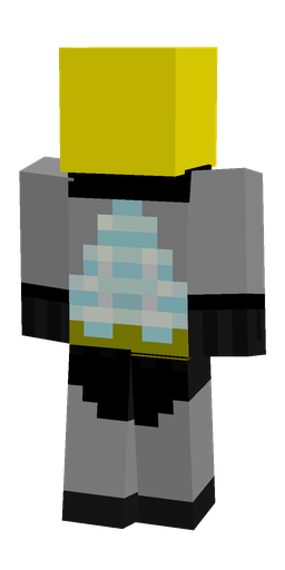 Black skin: body, back render