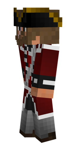 Black skin: body, left side render