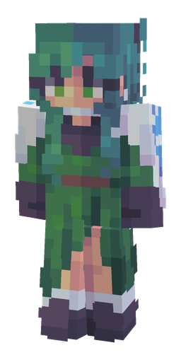 Blue skin: body, front render