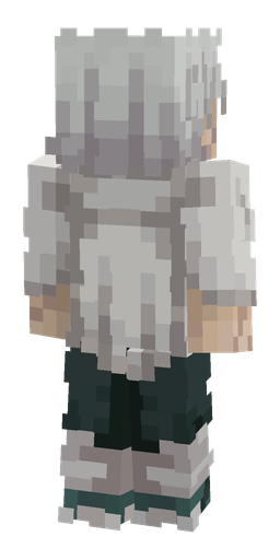 Black skin: body, back render