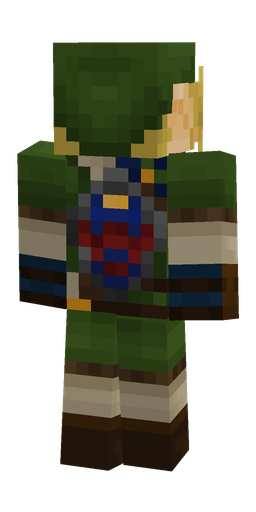 Brown skin: body, back render
