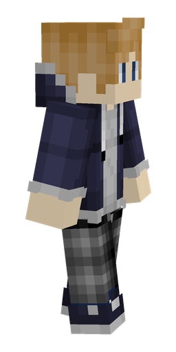 Blue skin: body, right side render