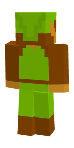 Brown skin: body, back render