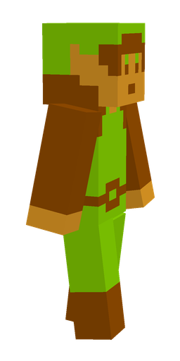 Brown skin: body, right side render