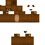 Brown skin: raw texture render