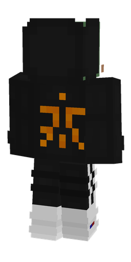 Black skin: body, back render