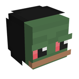 Black skin: head render