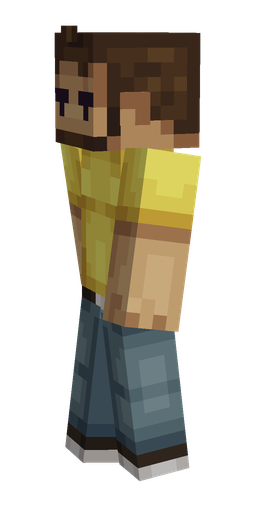 Brown skin: body, left side render