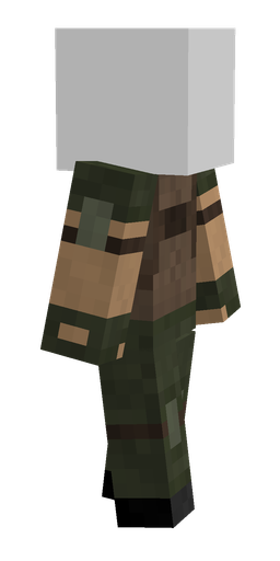Brown skin: body, right side render