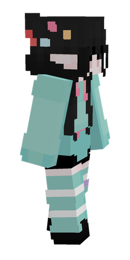 Black skin: body, right side render