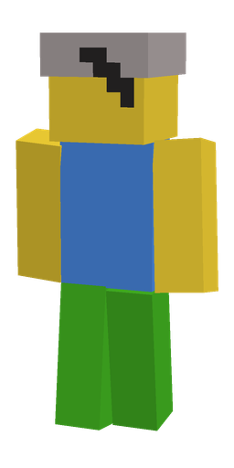 Blue skin: body, back render