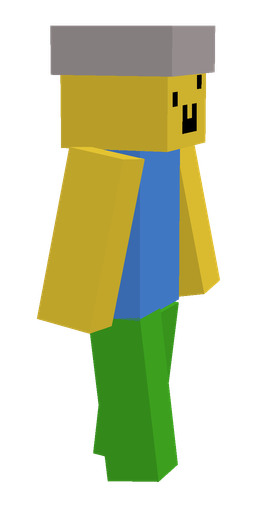 Blue skin: body, right side render