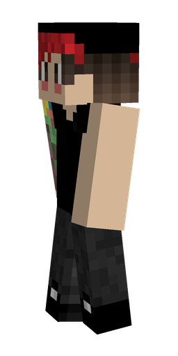 Black skin: body, left side render