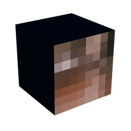 Black skin: head render