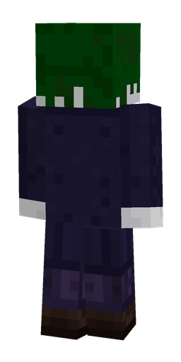 Blue skin: body, back render