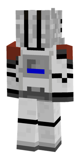Gray skin: body, back render